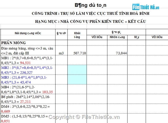 dự toán,dự toán xây dựng,chi phí xây dựng